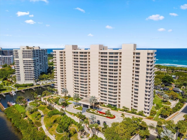 4101 N Ocean Blvd Unit D-308, Boca Raton, FL 33431 - view of apartment building / complex with a water view