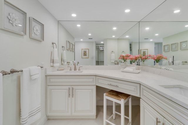 bathroom featuring vanity