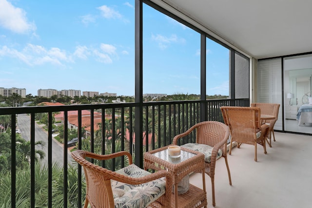 view of sunroom / solarium