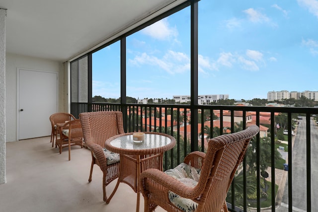 view of sunroom / solarium