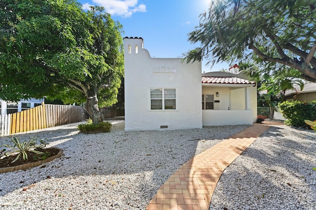 view of front of home