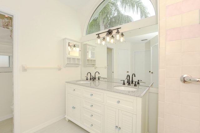 bathroom with vanity