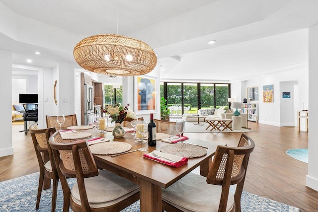 dining room featuring hardwood / wood-style floors