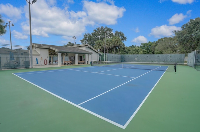 view of tennis court