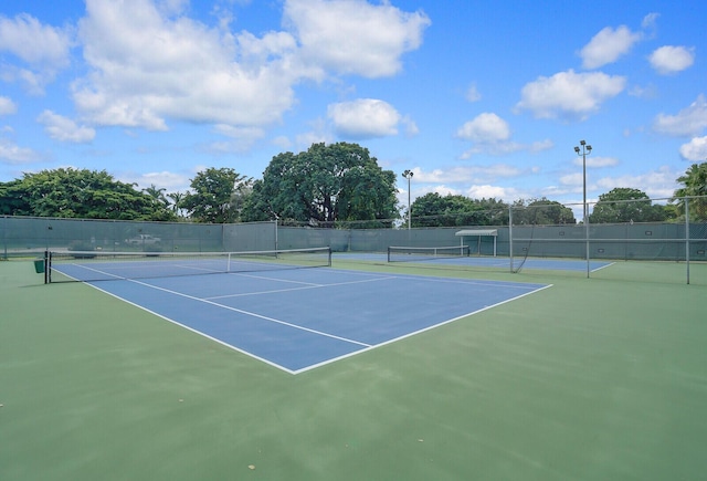 view of tennis court