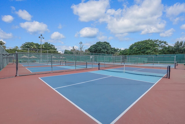 view of sport court