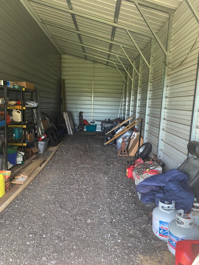 view of car parking with a carport