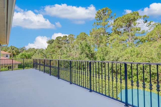 view of balcony