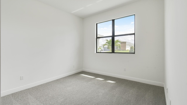 view of carpeted empty room