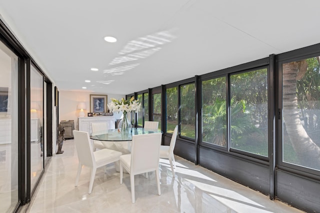 view of sunroom / solarium