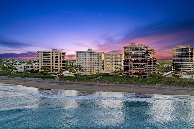 500 Ocean Dr Unit E-9A, Juno Beach, FL 33408 - view of swimming pool with view of water and beach and a view of city