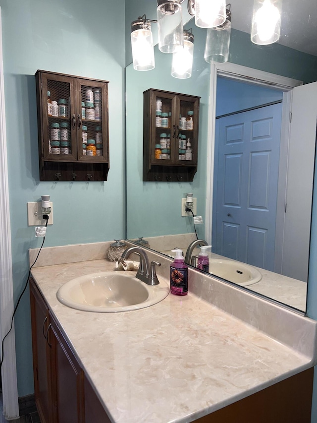 bathroom with vanity