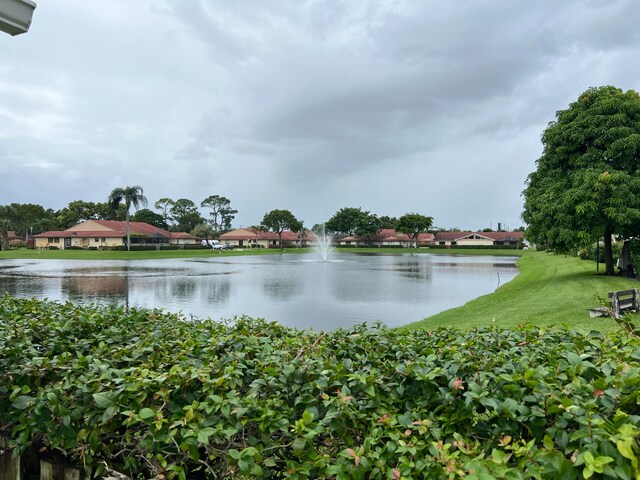 view of water feature