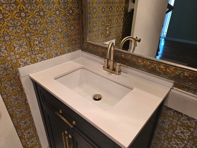 bathroom with vanity