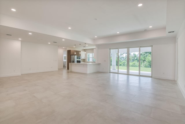 view of unfurnished living room