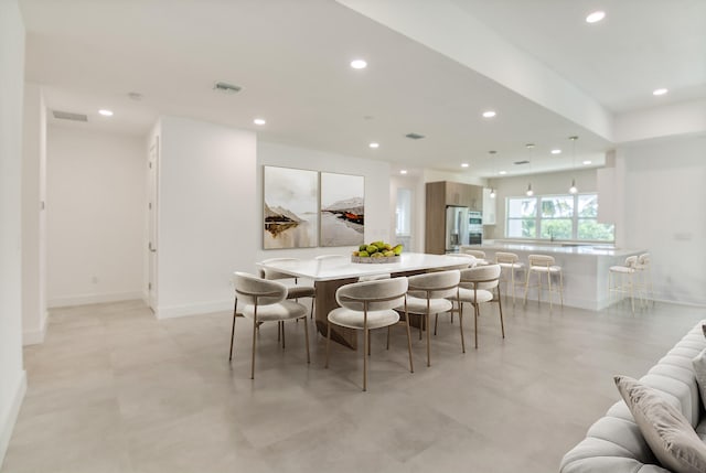 view of dining room