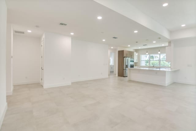 view of unfurnished living room