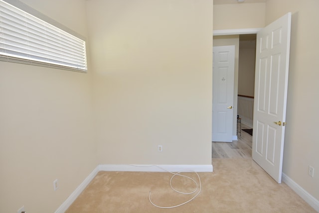 view of carpeted empty room