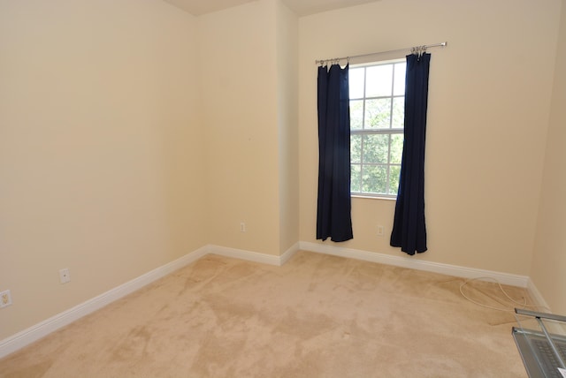 view of carpeted empty room