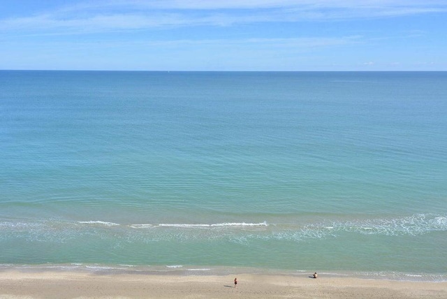 property view of water with a view of the beach