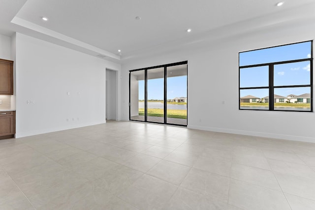 view of tiled empty room