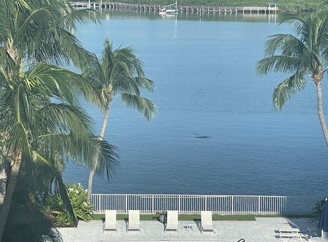 view of water feature