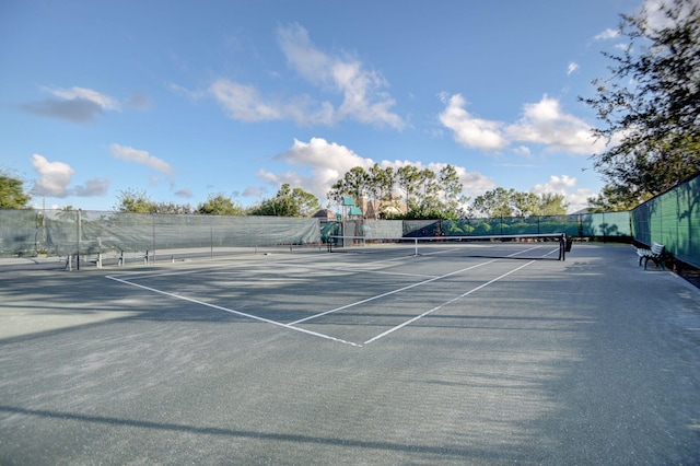 view of tennis court