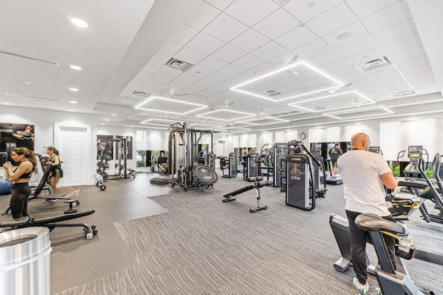 view of exercise room