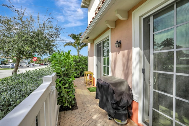 balcony with grilling area