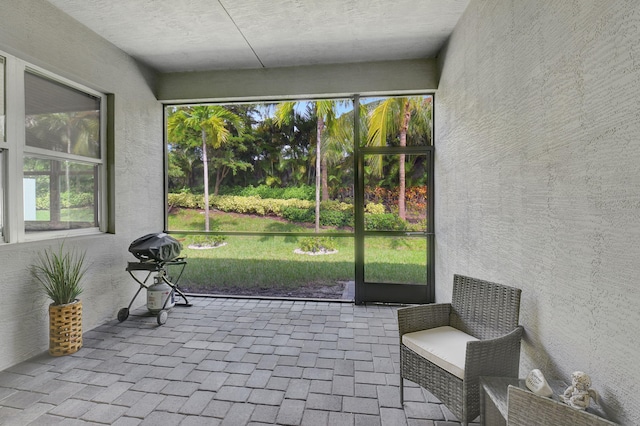 view of sunroom