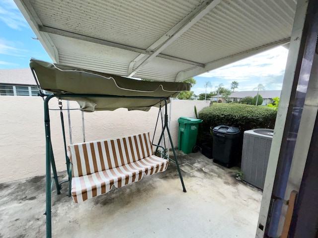 view of patio / terrace featuring cooling unit