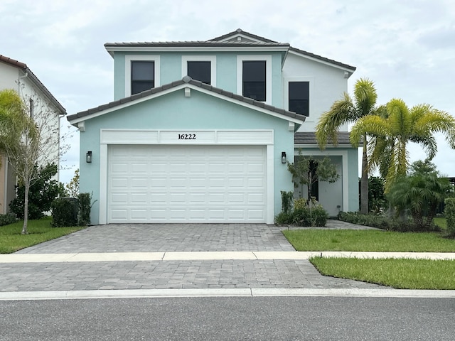 view of front of home with a front yard