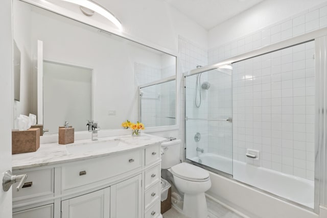 4561 Carlton Golf Dr, Lake Worth, FL 33449 - full bath with toilet, vanity, and combined bath / shower with glass door
