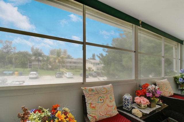 view of sunroom