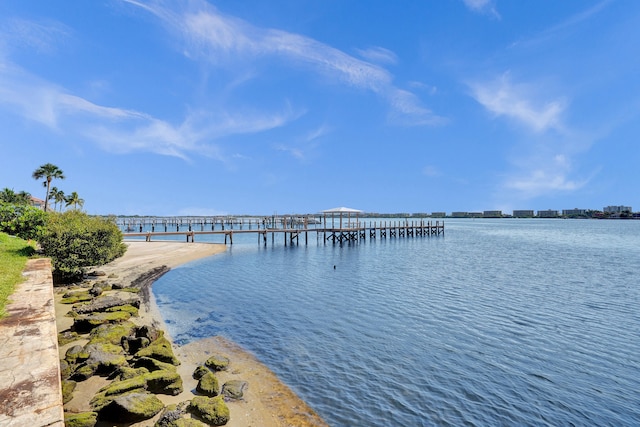 water view featuring a view of the beach