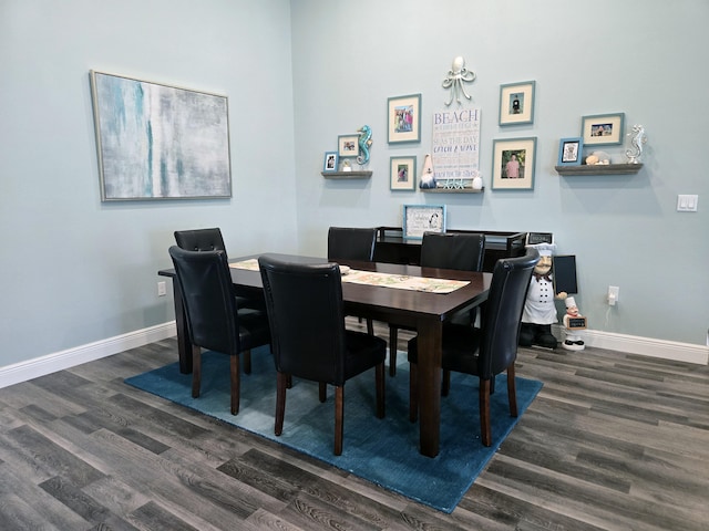 dining room featuring dark hardwood / wood-style floors