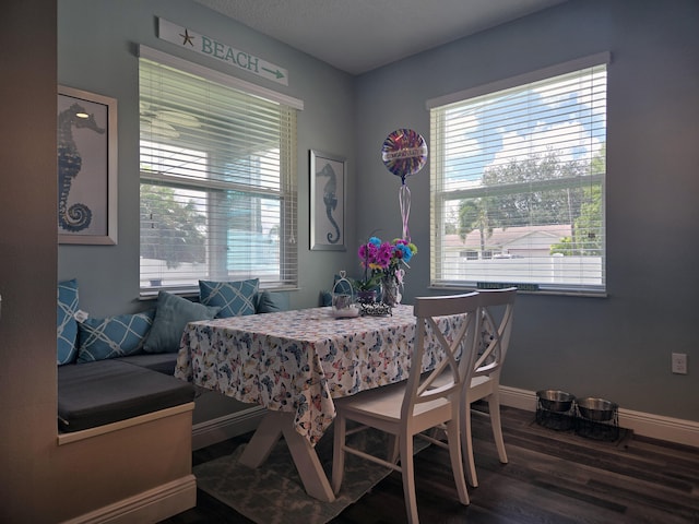 1892 SW Altman Ave, Port Saint Lucie, FL 34953 - dining space with baseboards, wood finished floors, and a wealth of natural light