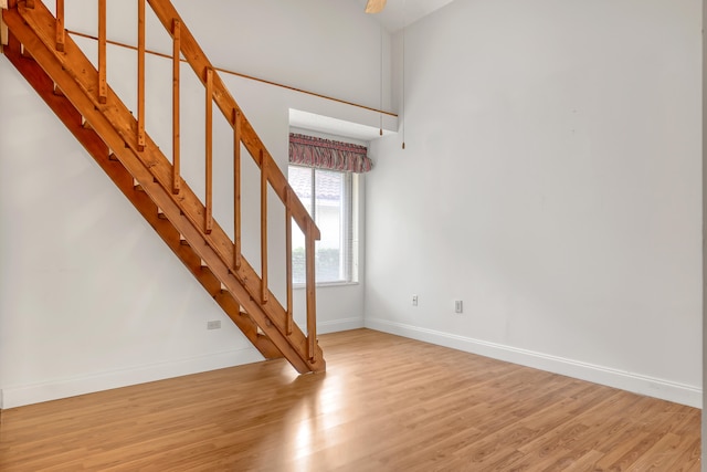 interior space with wood-type flooring