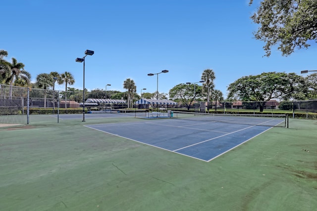 view of tennis court