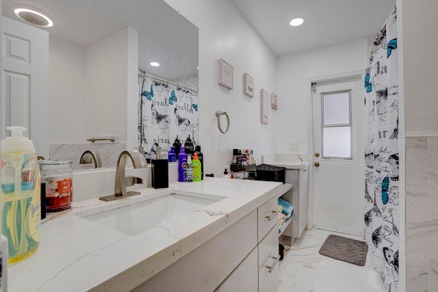 bathroom featuring vanity