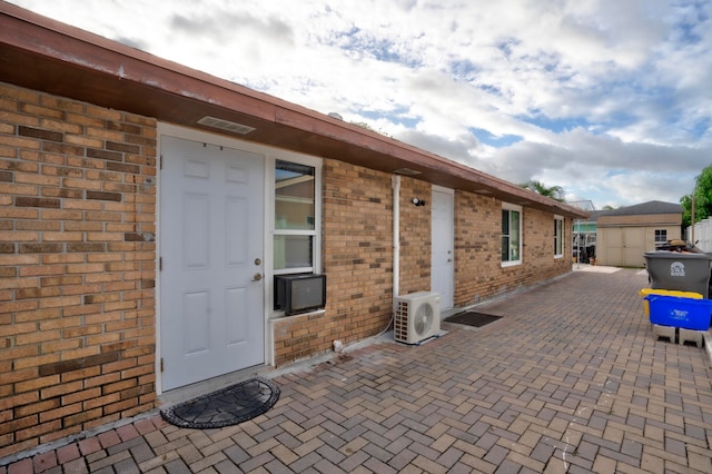 view of patio / terrace with ac unit