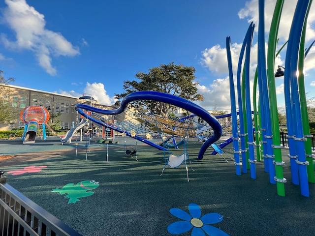 view of home's community with a playground