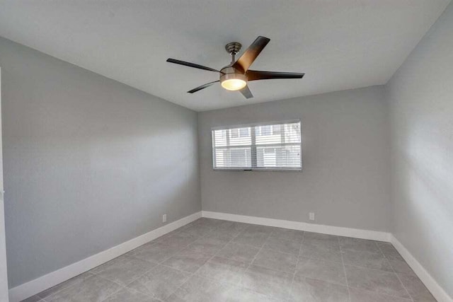 632 Monaco N, Delray Beach, FL 33446 - unfurnished room with ceiling fan and baseboards