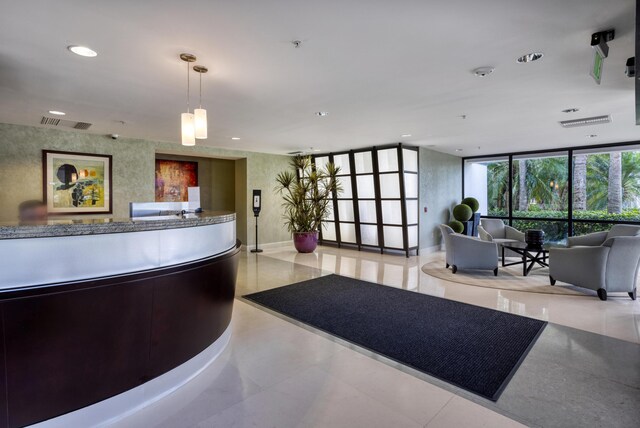 1800 S Ocean Blvd Unit 5C, Boca Raton, FL 33432 - welcome area featuring recessed lighting and expansive windows