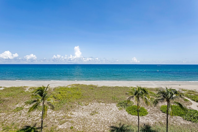 water view with a beach view