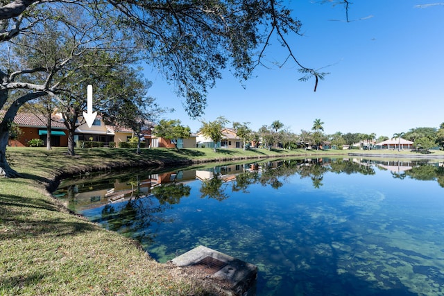 view of water feature