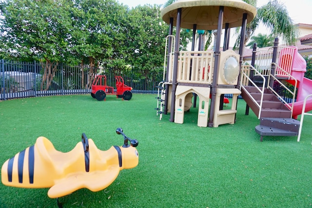 view of jungle gym