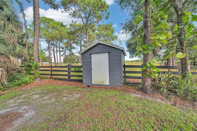 view of outdoor structure