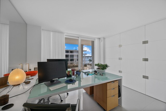 view of office area