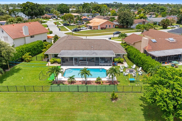 birds eye view of property